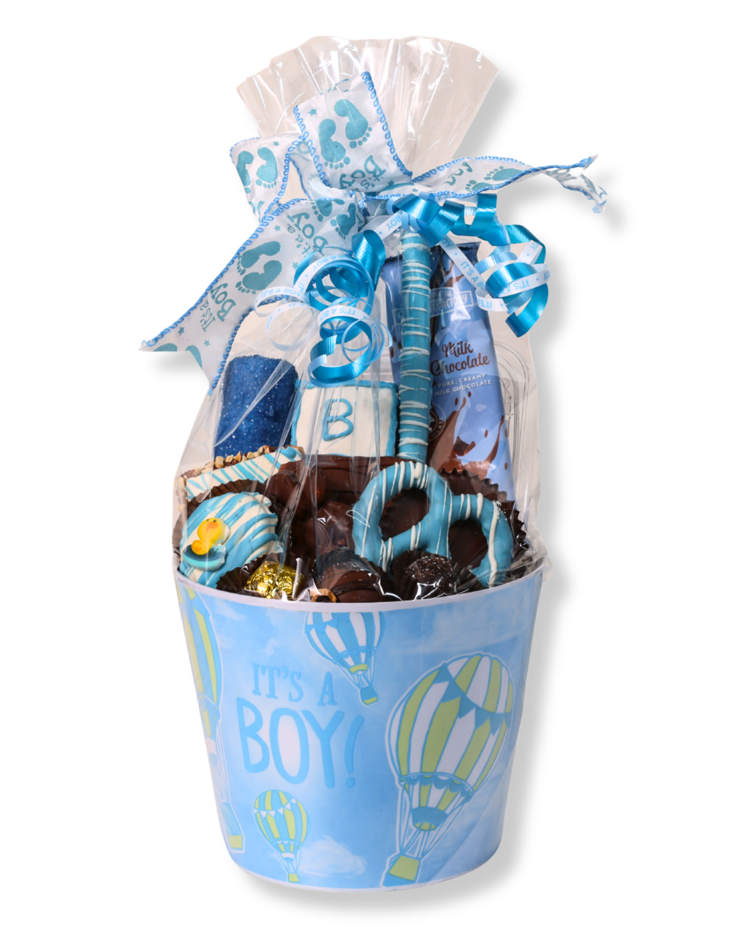 Deluxe it's a Boy Gift Basket - Image 2
